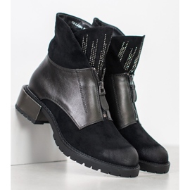 Goodin Botas quentes da moda preto cinza 1