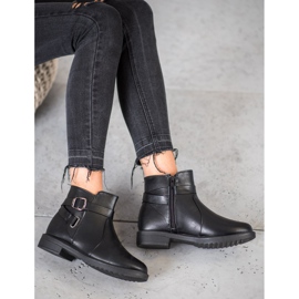 BLESS Botas Pretas Com Fivela preto 2 BLESS Botas Pretas Com Fivela preto 2