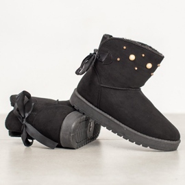 SHELOVET Mukluki com miçangas preto 1