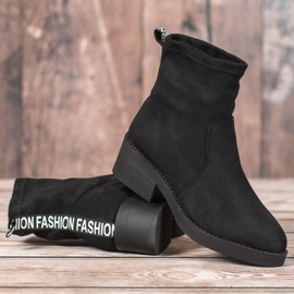 SHELOVET Botas deslizantes da moda preto 1