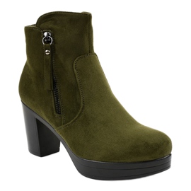 Salto alto camurça verde 8B882 1