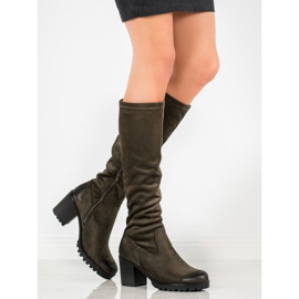 Botas na plataforma VINCEZA verde 1