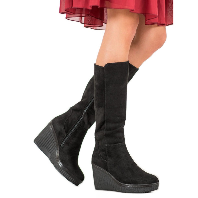 Filippo Botas Black Wedge preto 2