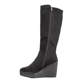 Filippo Botas Black Wedge preto 1