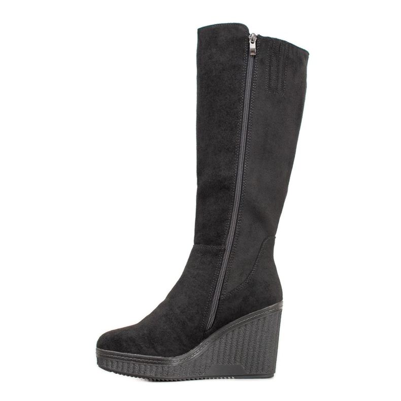 Filippo Botas Black Wedge preto 1