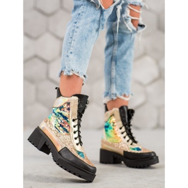 Seastar Botas na plataforma da moda preto 1