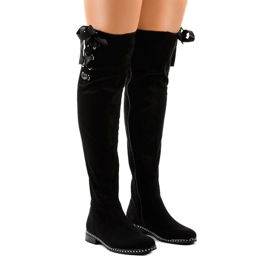 Botas isoladas de camurça preta H308 preto 1
