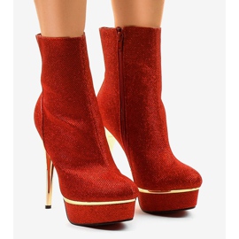 Botas de cano alto vermelhas AH85723-4 vermelho 1