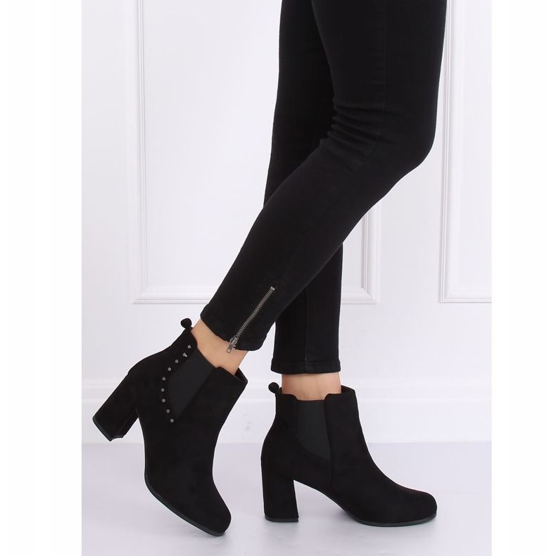 Botas pretas com salto alto preto 8063 preto 1