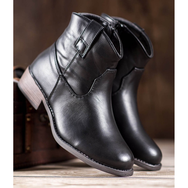 Nio Nio Botas de cowboy pretas preto 1