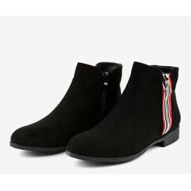 Botas femininas pretas de cano baixo 88-269 preto 2