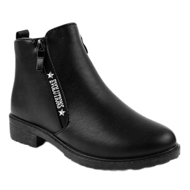 Botas rasas femininas negras XY-526 preto 1