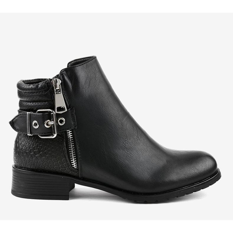 Botas Jodhpur pretas planas KA525SL preto 2 Botas Jodhpur pretas planas KA525SL preto 2