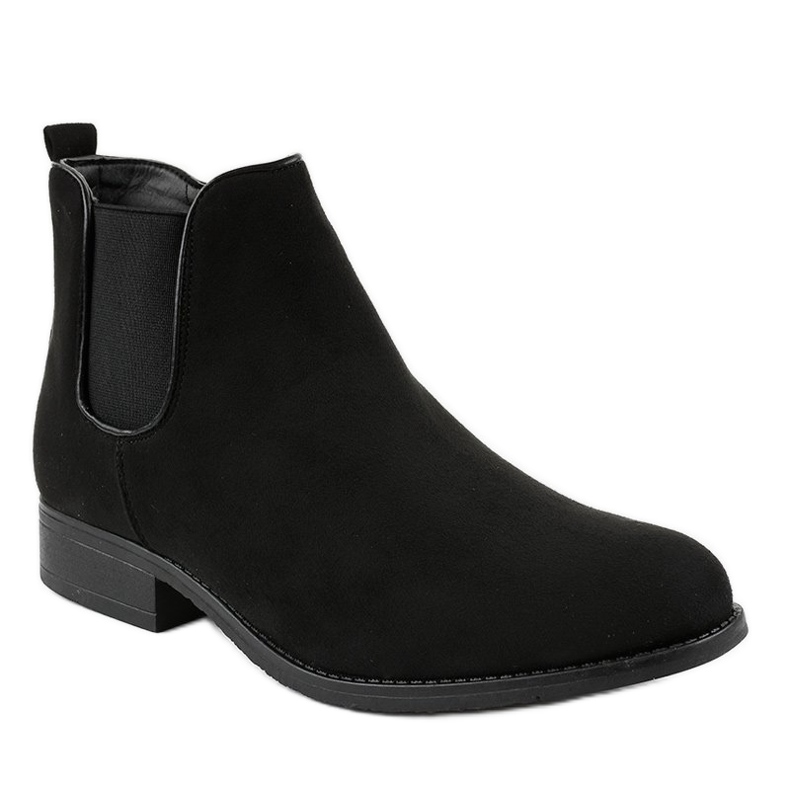 Botas Jodhpur pretas ML34 rasas preto 1