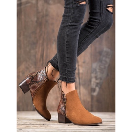 Kylie Botas Camel Snake Print castanho 1 Kylie Botas Camel Snake Print castanho 1