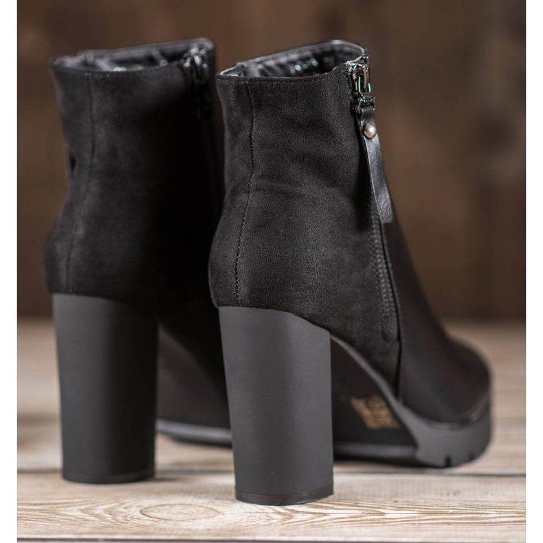 Bestelle Botas pretas na plataforma preto 1