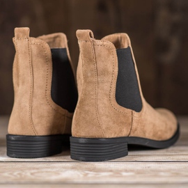 Ideal Shoes Botas Chelsea casuais marrom 2