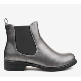 Botins achatados cinza 7513-PA 2