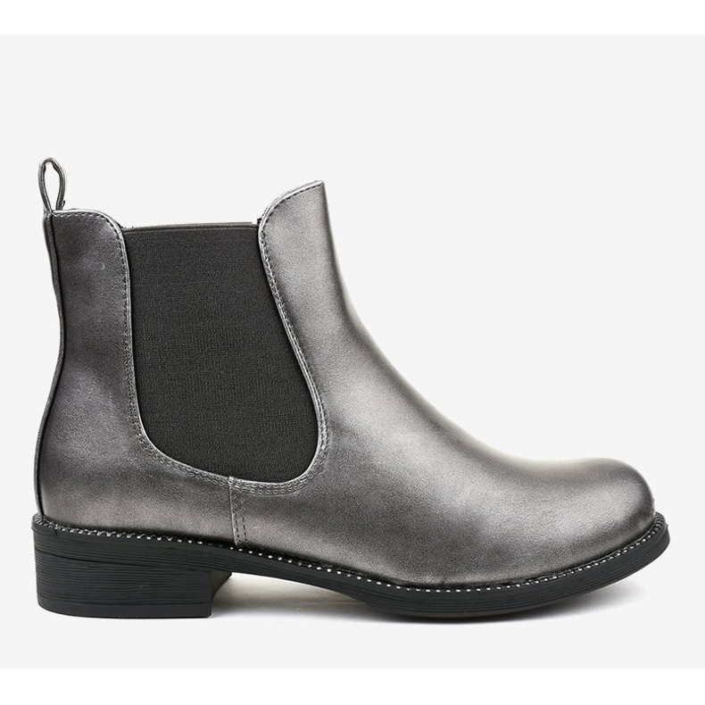 Botins achatados cinza 7513-PA 2