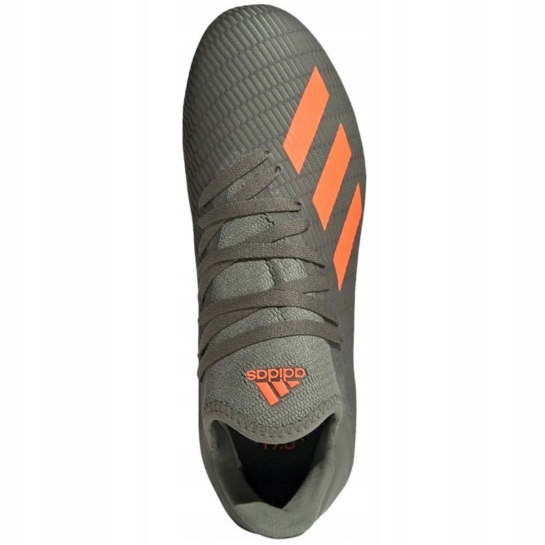 Chuteiras Adidas X 19.3 Fg Jr EF8374 cinza cinza 1