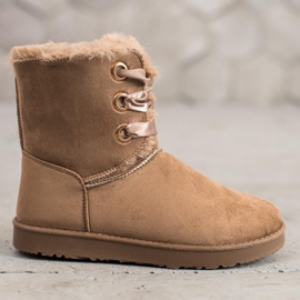 Kylie Botas de neve amarradas marrom 1