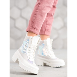 Seastar Botas na plataforma da moda branco 1