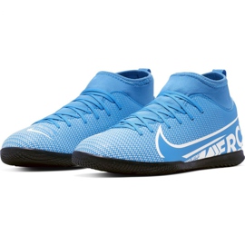 Chuteiras Nike Mercurial Superfly 7 Club Ic Jr AT8153 414 multicolorido azul 2 Chuteiras Nike Mercurial Superfly 7 Club Ic Jr AT8153 414 multicolorido azul 2