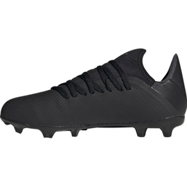 As chuteiras adidas X 19.3 Fg Jr F35364 preto preto 1