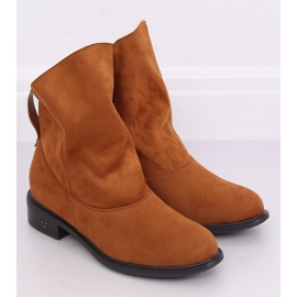 Botas com parte superior do camelo com babados Camelo 6672 castanho 1
