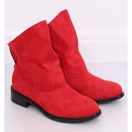 Botas com parte superior enrugada vermelho 6672 Vermelho 1