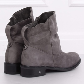 Botas cinza com parte superior enrugada 6672 Cinza 2