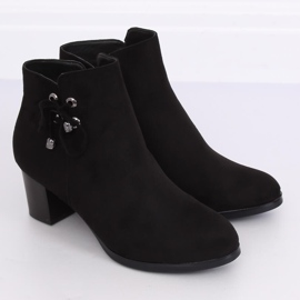 Botas com salto confortável preto CK55 Preto 2