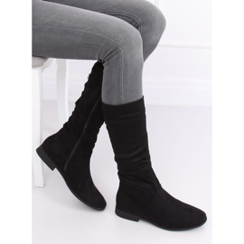 Botas pretas de salto baixo M629 pretas preto 1