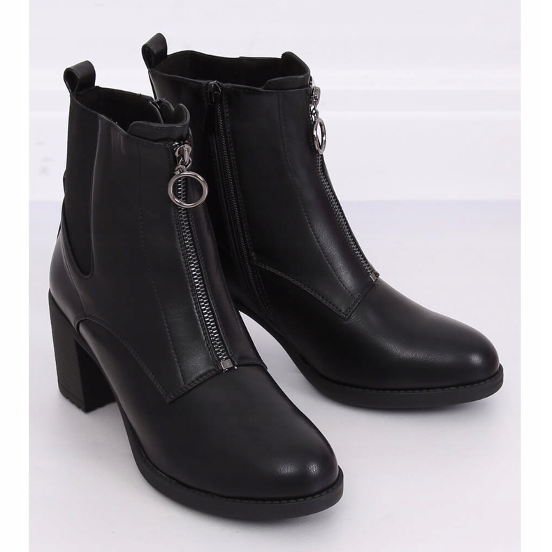 Botas com salto confortável preto SG-363 Preto 1