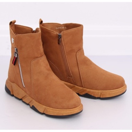 Botas em estilo camelo esportivo SJ1938 Camel marrom 2