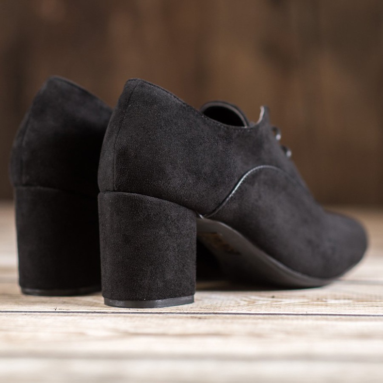 SHELOVET Sapatos de amarrar preto 1