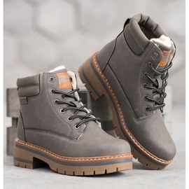 Arrigo Bello Botas quentes de caminhada cinza 1