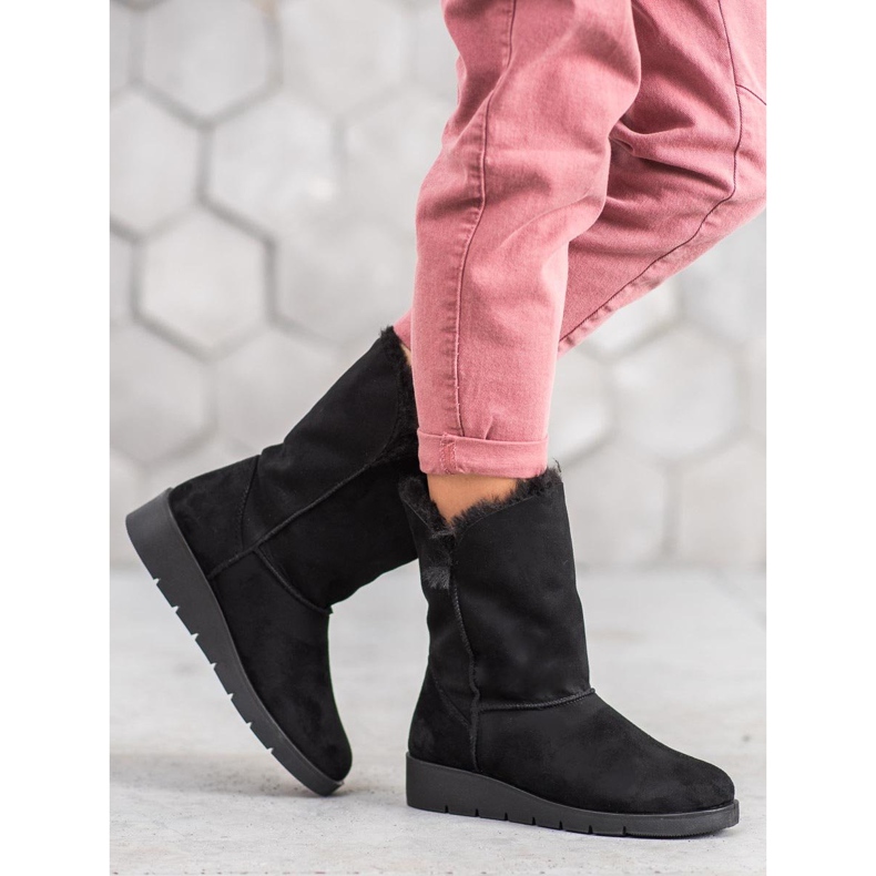 Kylie Mukluki quente preto 1