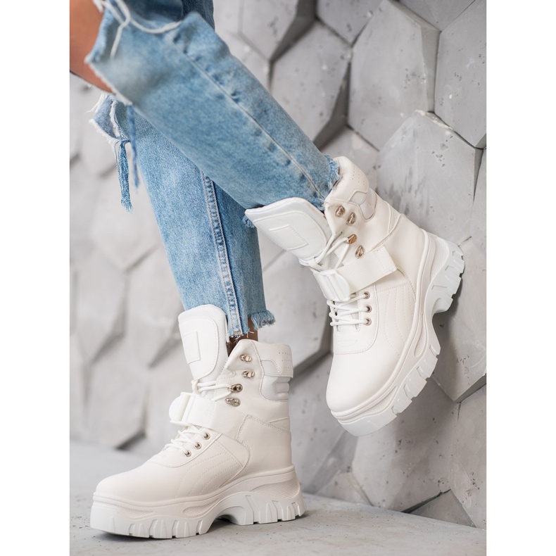 Seastar Botas quentes da moda branco 1
