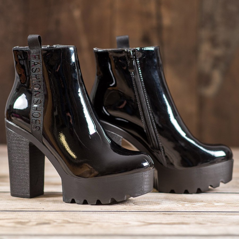 Seastar Botas Laquered Fashion preto 2