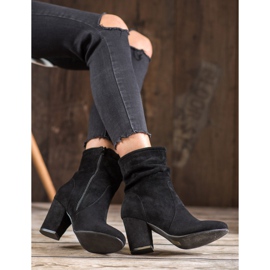 SHELOVET Botas altas de camurça preto 2