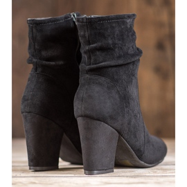 SHELOVET Botas altas de camurça preto 1