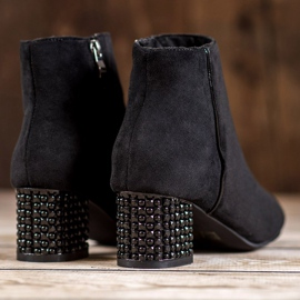 SHELOVET Botas Com Salto Decorativo preto 1