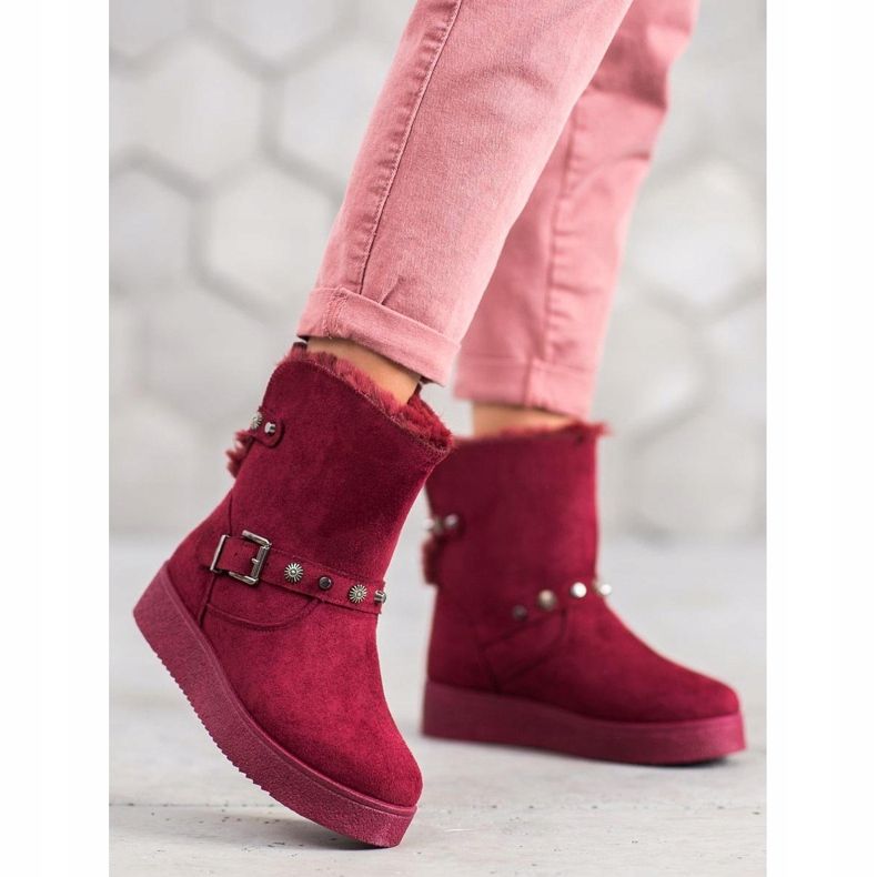 SHELOVET Mukluki com jatos vermelho 1 SHELOVET Mukluki com jatos vermelho 1