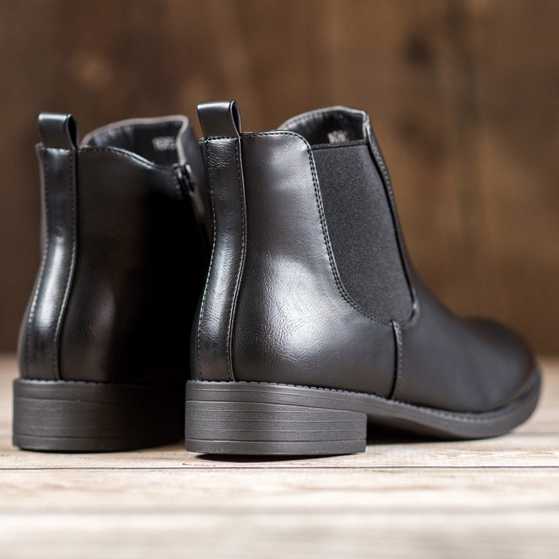 SHELOVET Botas clássicas com zíper preto 1