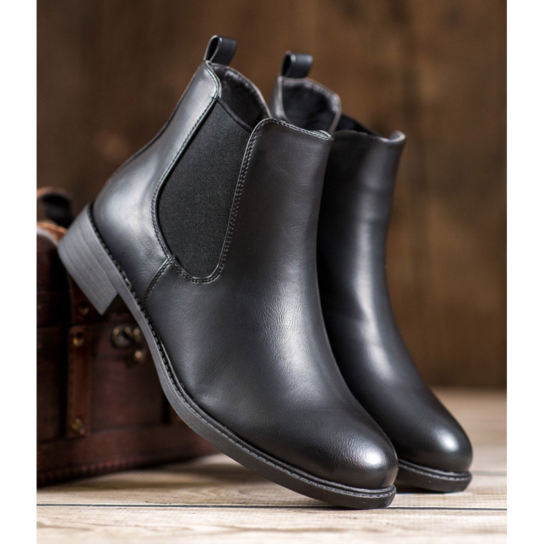 SHELOVET Botas clássicas com zíper preto 2