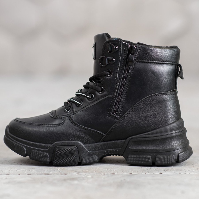 SHELOVET Botas na plataforma da moda preto 2