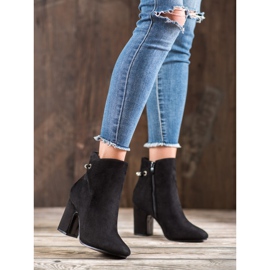 SHELOVET Botas Com Zircônia Cúbica preto 1