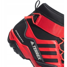 Sapatos de trekking adidas Terrex Hydro Lace M CQ1755 preto vermelho 1