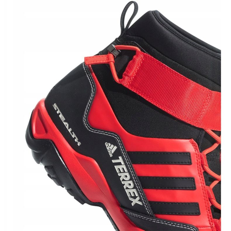 Sapatos de trekking adidas Terrex Hydro Lace M CQ1755 preto vermelho 1
